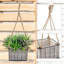 Maison Jardin Rangement mural Suspensions pour pots de fleurs