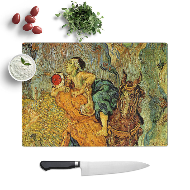 The Good Samaritan by Vincent Van Gogh Chopping Board, 20cm W x 28.5cm L