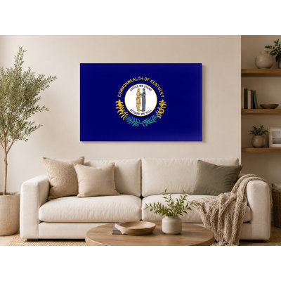 Kentucky State Flag — Commonwealth Canvas Wall Art