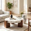 Un ensemble de 2 tables basses gigognes au design élégant et distinctif; La conception amovible permet une utilisation plus flexible de l'espace et convient à une variété de décors.