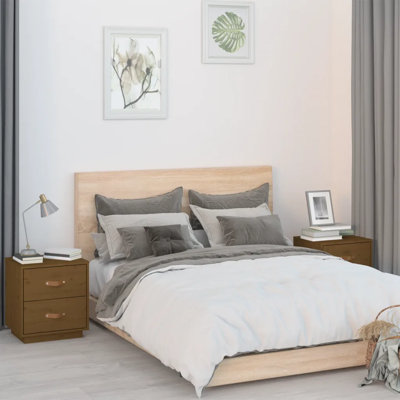 40cm W Solid Wood Bedside Table