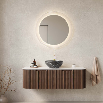 Meuble-lavabo de salle de bain 48 po avec lavabo, lavabo mural 48 po