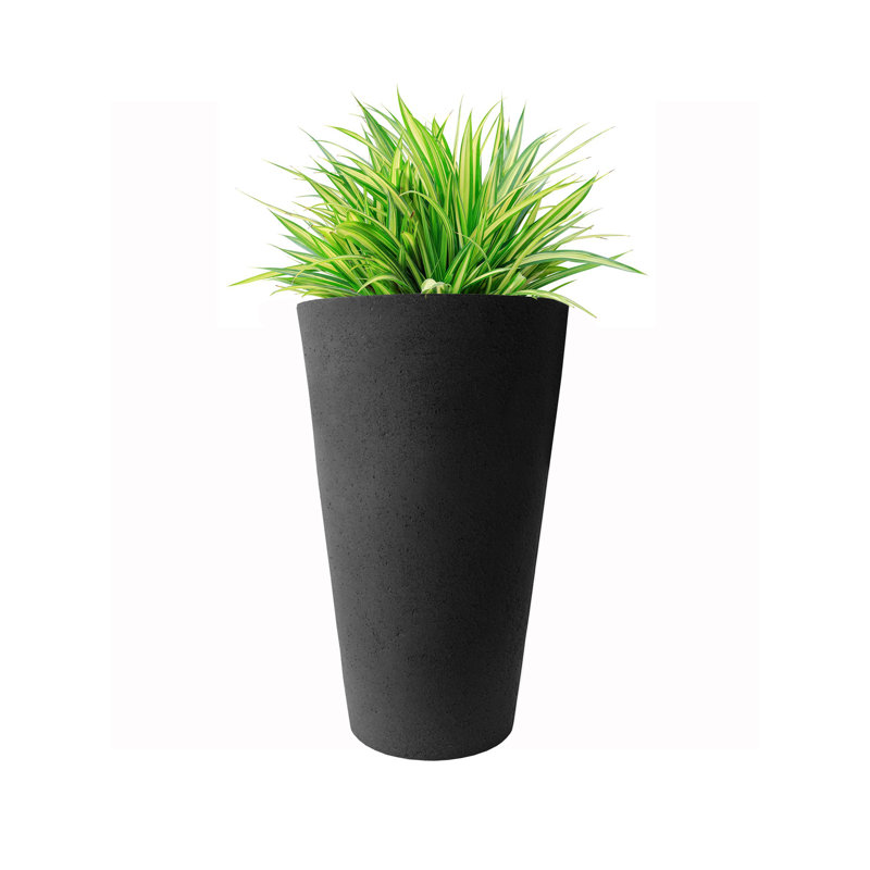 Jardinière Crete, Noir, H 30 po x l 18 po x P 18 po
