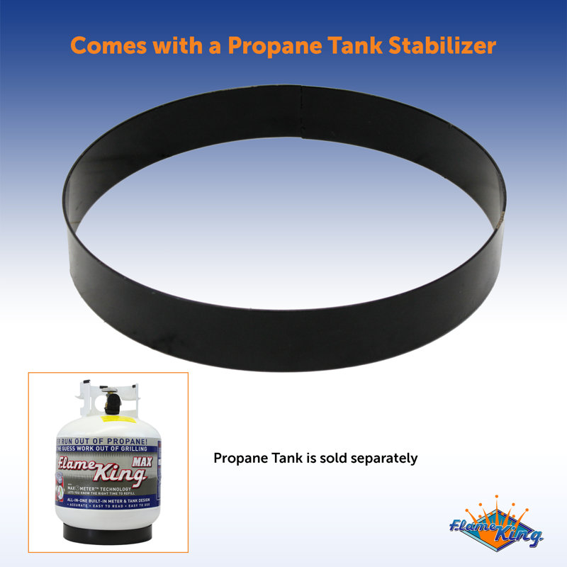 Flame King Smokeless Propane Fire Pit, 19-inch Portable Fire Bowl