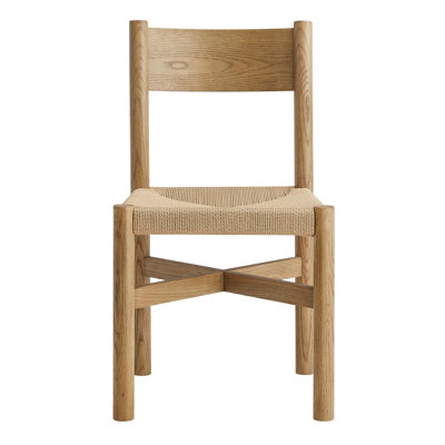 Chaise d'appoint en bois de chêne Sharna