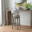 Wendover Upholstered Wood Swivel Stool-194510909