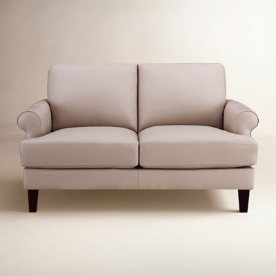 Maybell Top Grain Leather Loveseat