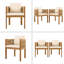 Ensemble de 2 chaises d'extérieur en bois d'acacia avec poignées en corde-1864354518-1864354516
