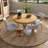 5-Piece Dining Set Mid-Century Modern Wooden Table & Upholstered Chair Set For Home, Kitchen, Dining Room-114651359-114651361