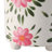 Decorative Indoor and Outdoor Planter with Painted Flower Design - Stylish and Cute Flower Pots for Living Room, Patio, or Home Decor - White & Pink-2143529108