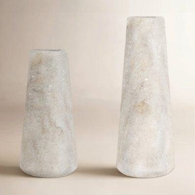 Tellis Genuine Marble Candlestick Holder