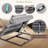 Bed Backrest Electric Adjustable, Neutral Gray Foam, 300 lbs Weight Capacity With Remote Control for Home Hospital Care