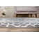 Floral Dark and Light Gray Area Rug