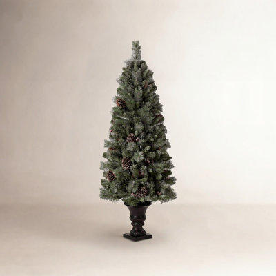 Heyden White 6' Pre-Lit Cypress Christmas Tree