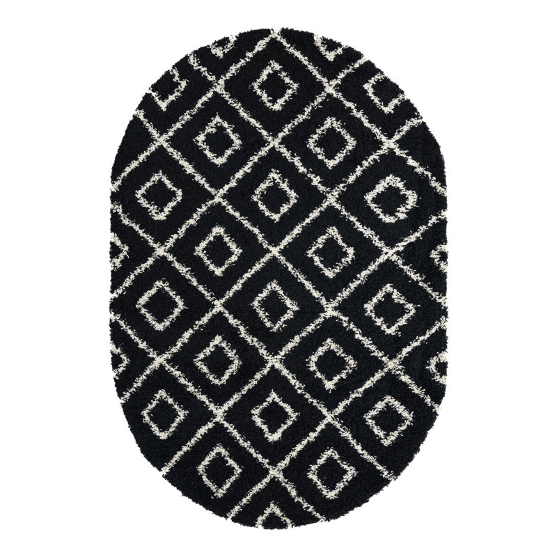 Arold Geometric Indoor Rug, Oval 5'3" x 8'