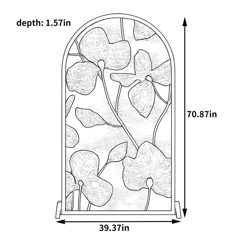 Dewitt, H 70,87 po x l 39,37 po x P 1,57 po