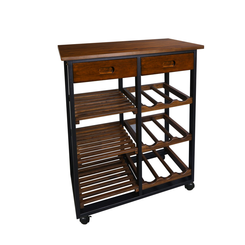 Solid Wood Kitchen Cart