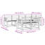 Vidaxl Outdoor Sofa Set Sectional Furniture Modern Patio Garden Lounge Modular