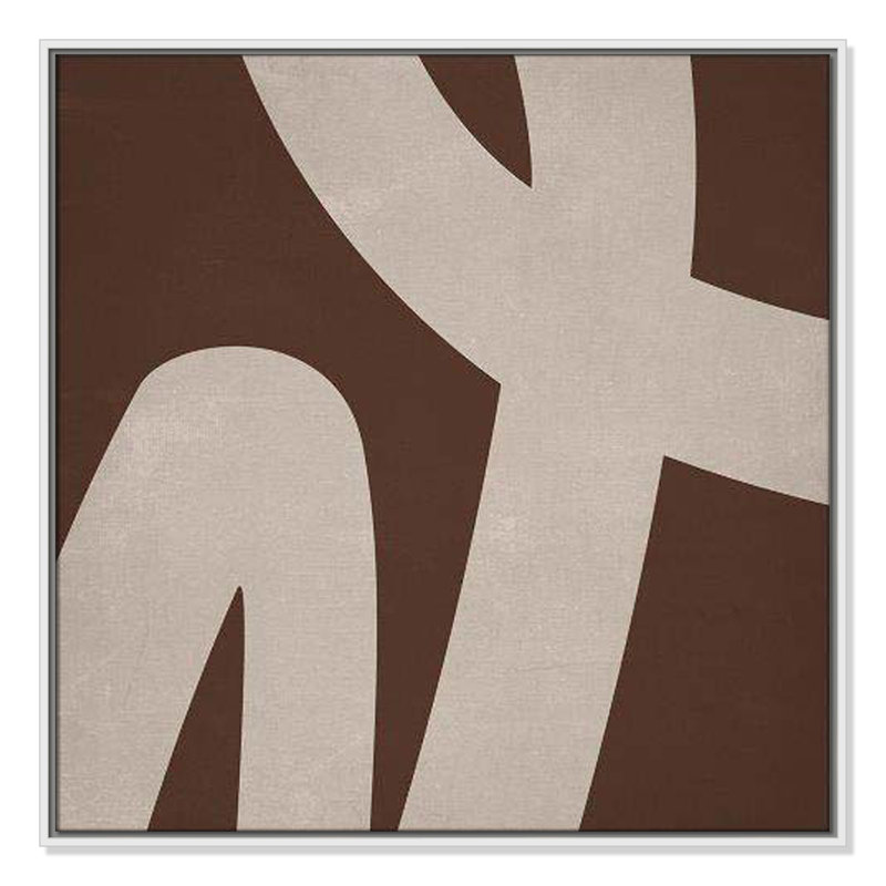 Intuitive Echo II par Marcus Prime, reproduction sur toile flottante, H 31,5 po x l 31,5 po x P 2 po, Cadre blanc