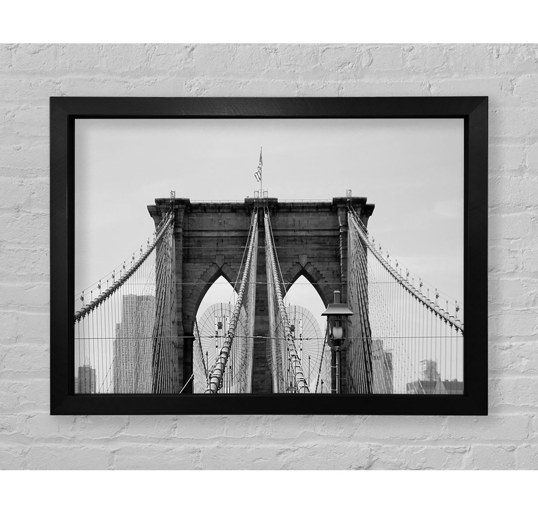 Struktur der Brooklyn Bridge 2 - Einzelne Bilderrahmen Kunstdrucke