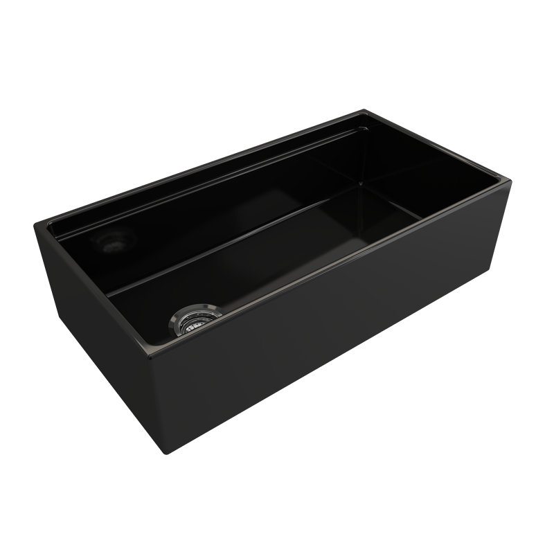 30'' L Single Basin Kitchen Sink, Black