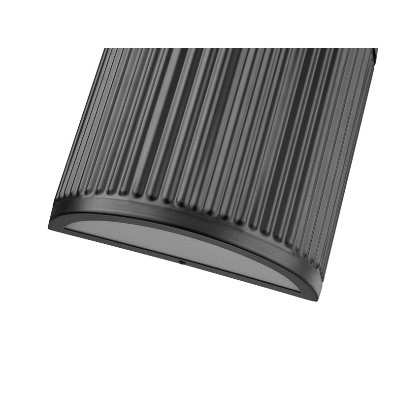 Laursen 1 Light Wall Sconce in Modern, Matte Black