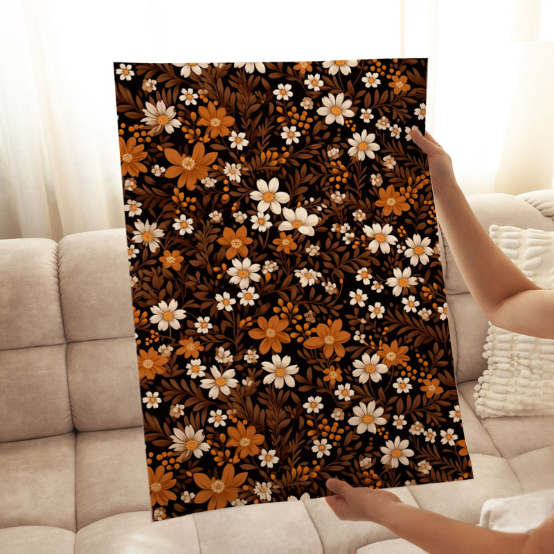 Motif floral d'automne floral, H 20 po x l 16 po