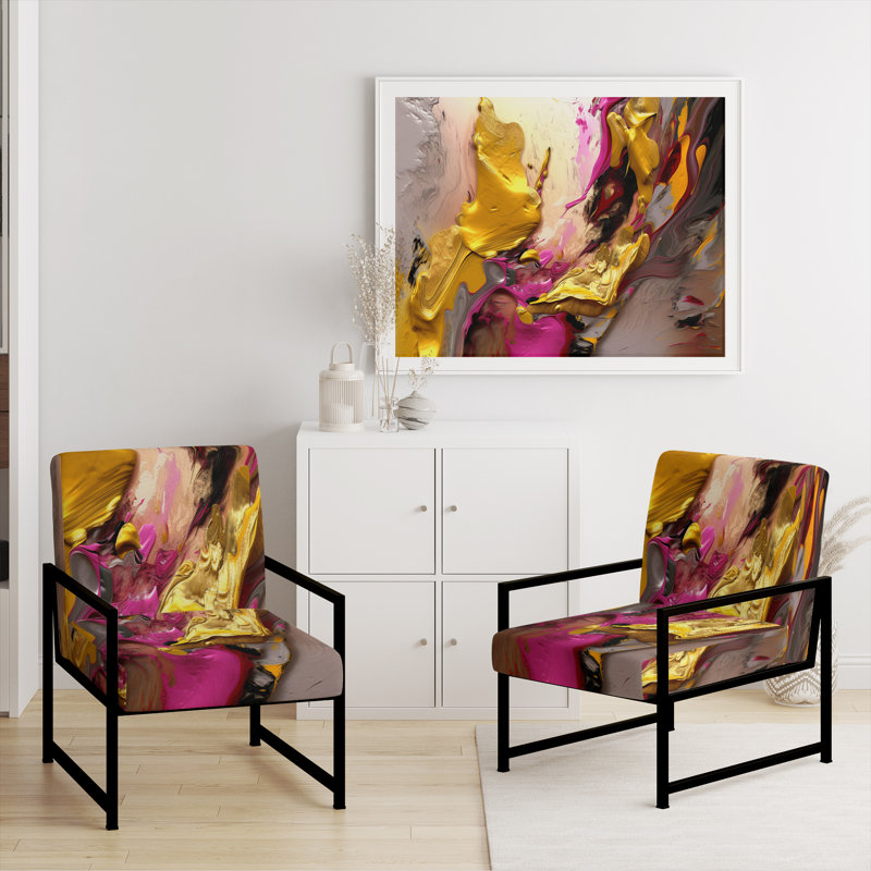Fauteuil d'appoint Creel, Noir, noir, noir, noir