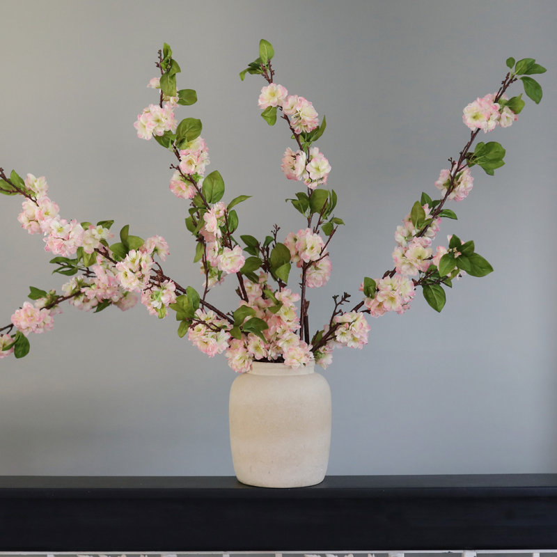 Artificial Cherry Blossom Faux Floral, Pink