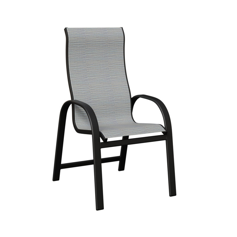 Chaise berçante à haut dossier berlinois Berlin Gardens, Noir mat, Canne des Caraïbes