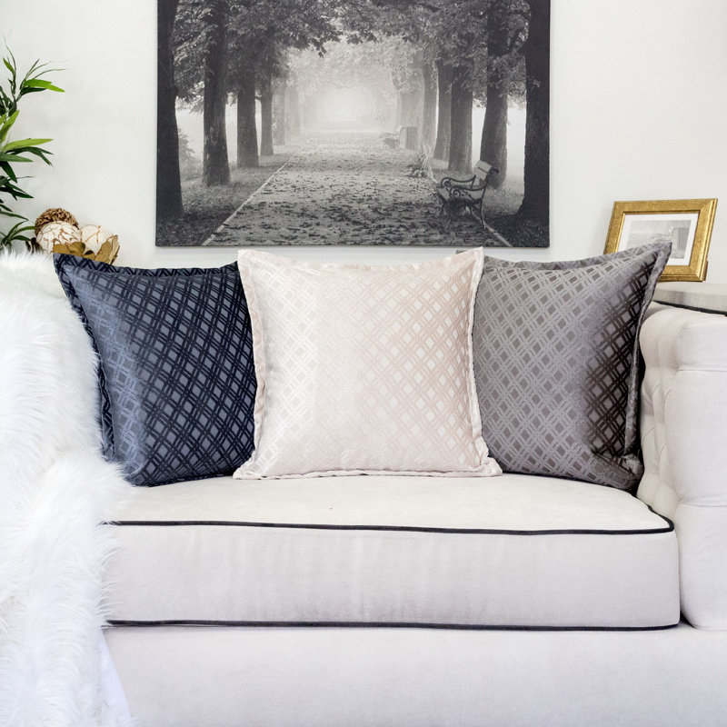 Throw Pillow, Light Gray