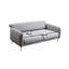 Élégant canapé-lit à 3 places, gris uni, 84,3 po x 38,6 po x 33,5 po | Structure en bois de hêtre et en carton, tissu 100% polyester | Coussins confortables en mousse et en plumes | Conception moderne avec mécanisme de changement de dossier, parfait pour les salons et les espaces invités-2041544873