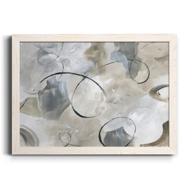 Crescendo - Peinture sur toile encadrée, H 37,5 po x l 27,5 po x P 1,5 po, Toile avec cadre blanc