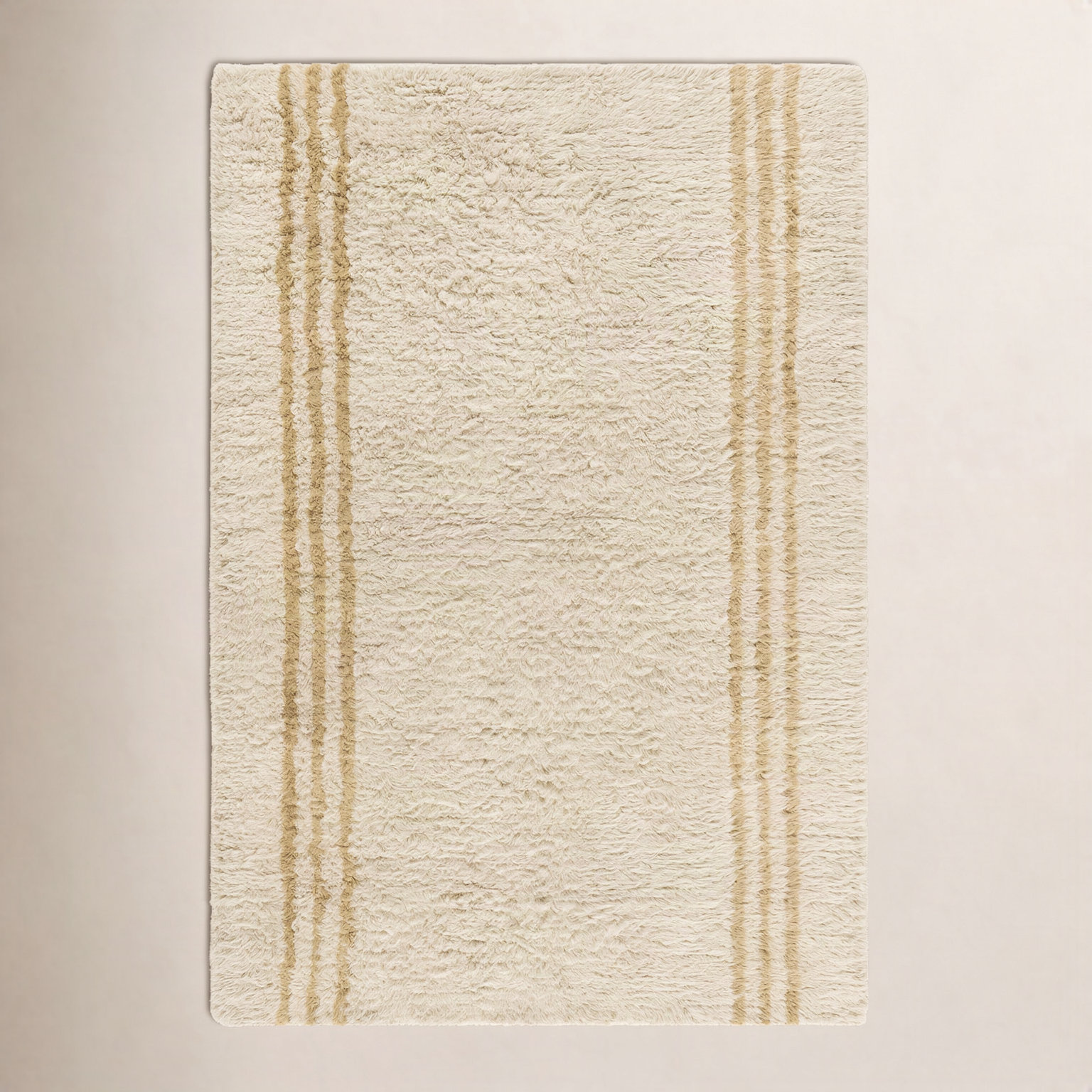 Hand-Tufted Striped Shag Rug, Rectangle 8' x 10'