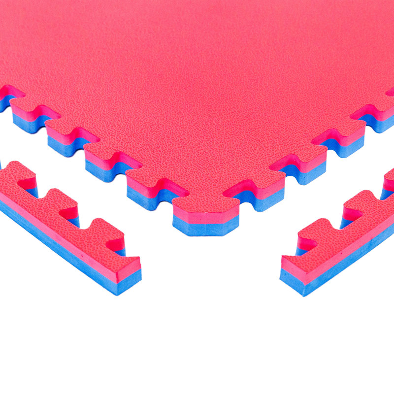 Carreaux de sol en mousse à emboîtement Mma de 1 po, 3 pi x 3 pi, rouge / bleu, paquet de 10 tuiles, Rouge/bleu