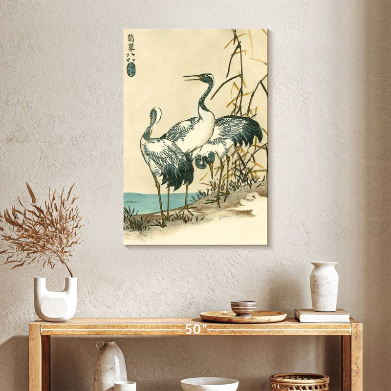 Brampt Oriental Crane II, 36" H x 24" W
