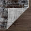 Tapis abstrait brun tissé à la machine-69046118