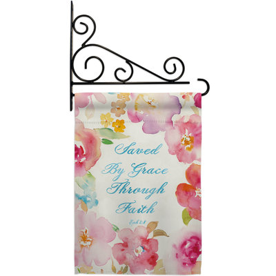 Double Sided 18.5'' H x 13'' W Polyester Flag Set