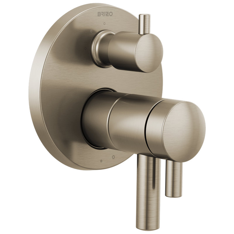 Odin® TempAssure® Thermostatic Valve with Integrated 3-Function Diverter Trim, Brushed Nickel