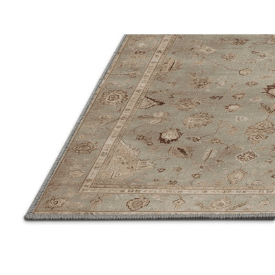 Machine Washable Afyon Gray Area Rug
