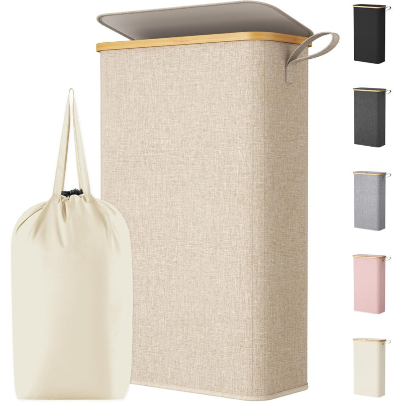 Polyster Laundry Cart, Beige