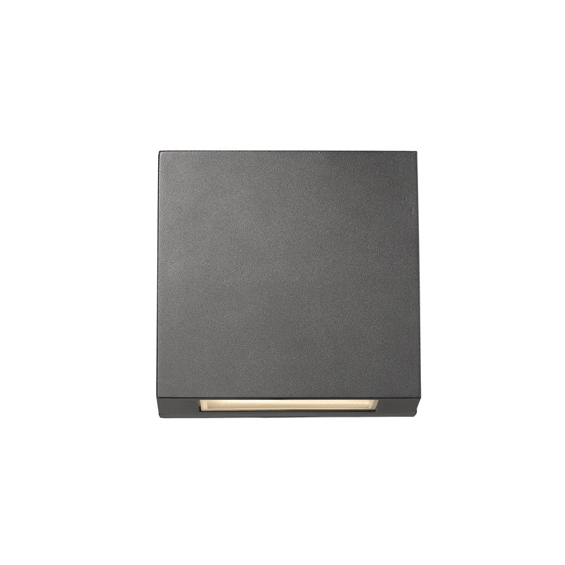 Lampe de cloison d’extérieur à del 2 ampoules Dahlin, Noir, H 11,25 po x l 11,25 po x P 2,5 po