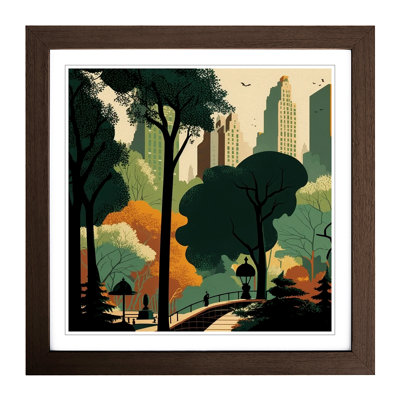 Central Park Mid-Century - Framed Print