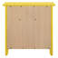 Table de chevet jaune vibrante