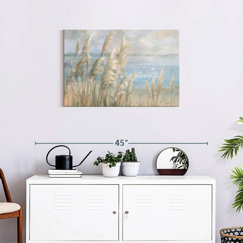 " Seaside Pampas Grass ", 20" H x 30" W x 1.25" D