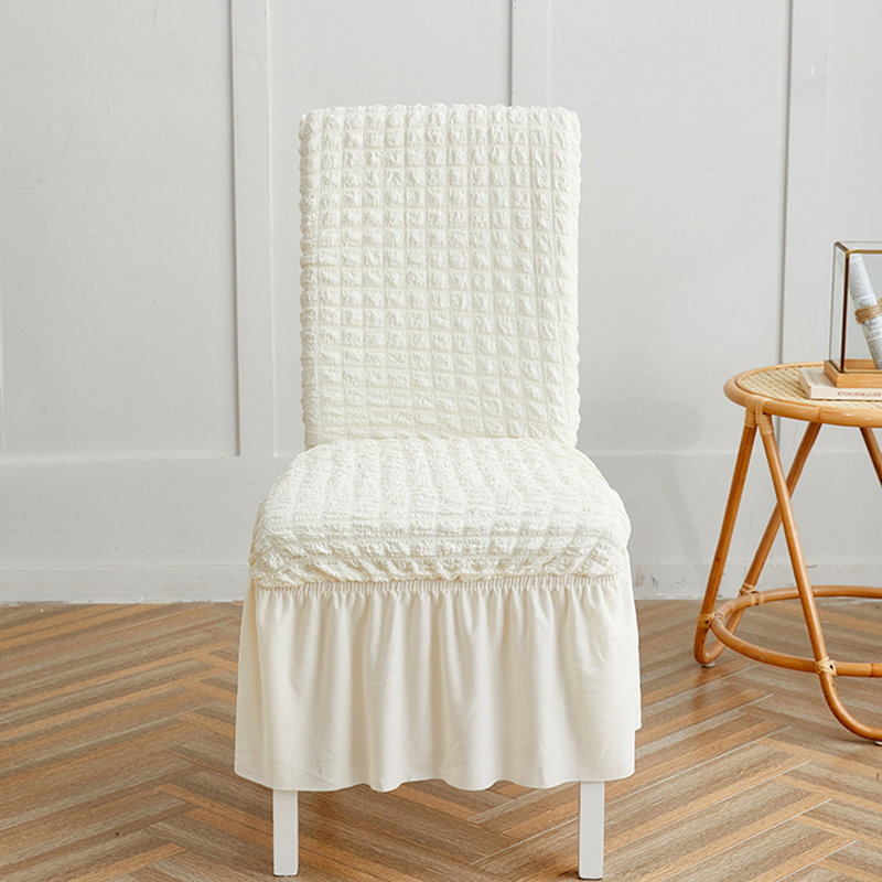 Housse pour chaise de salle à manger, Crème