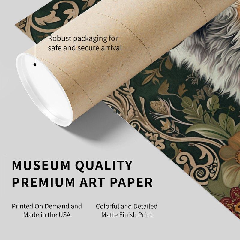 Animaux, animaux, William Morris, H 12 po x l 12 po