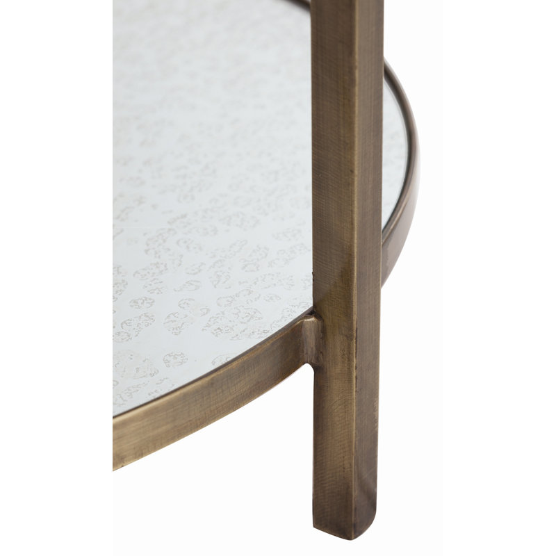 Percy Accent Table, Antique Brass