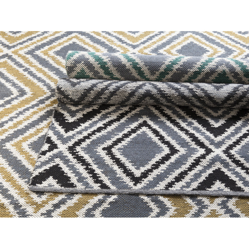 Halycon Wool Geometric Indoor Rug, Rectangle 3'3" x 5'3"