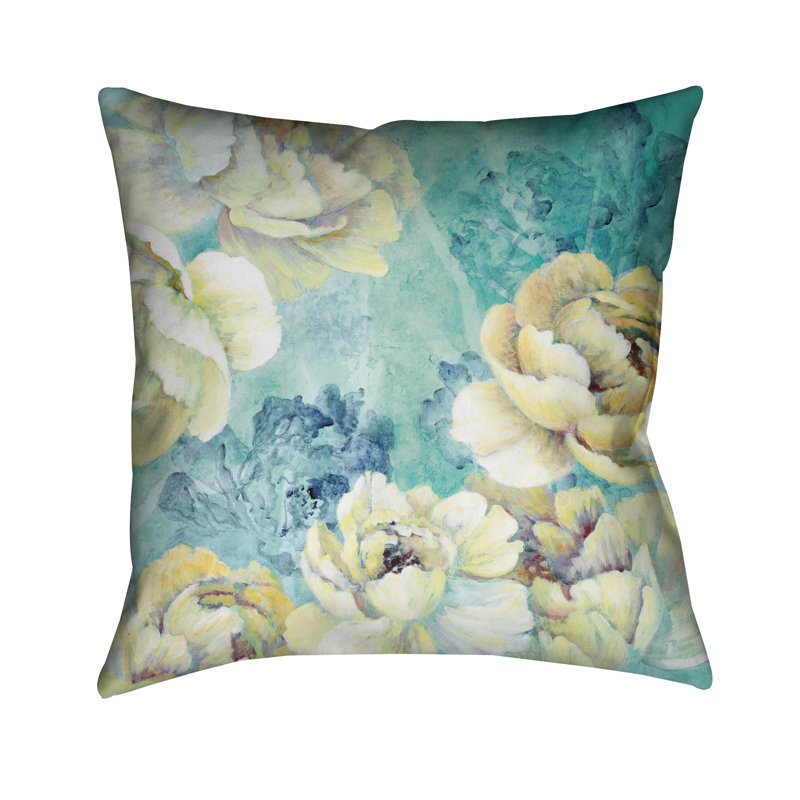 Floral Chic Floral Throw Pillow